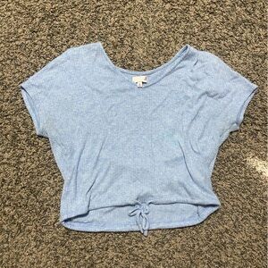 Light Blue Short Sleeve Top